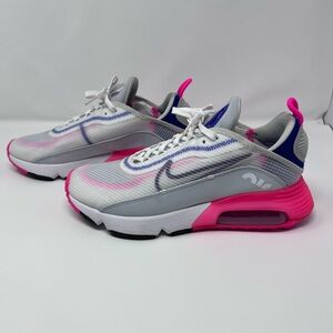 Nike Women's White and Pink Sneakers